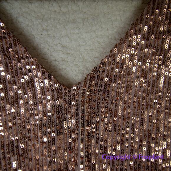 New! LOFT Sequin Shell tank pink Top , XS - Picture 5 of 9